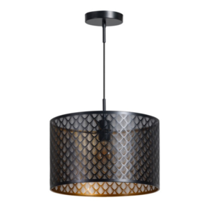 ETH Modern Industrieel Laser hanglamp 1-lichts zwart Ø40cm