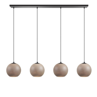 Hanglamp Orb Saturn 4-lichts taupe