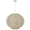 ETH Japandi hanglamp Fabric 1-lichts Ø68 cm zand