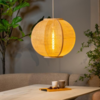 ETH Japandi hanglamp Fabric 1-lichts Ø58 cm zand