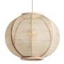 Japandi hanglamp Fabric 1-lichts Ø58 cm zand