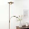 Steinhauer Retro klassiek vloerlamp Zenith 2-lichts brons met leeslamp
