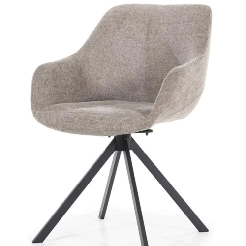 Modern Hotel Chique eetkamerstoel Mamé houston bruin