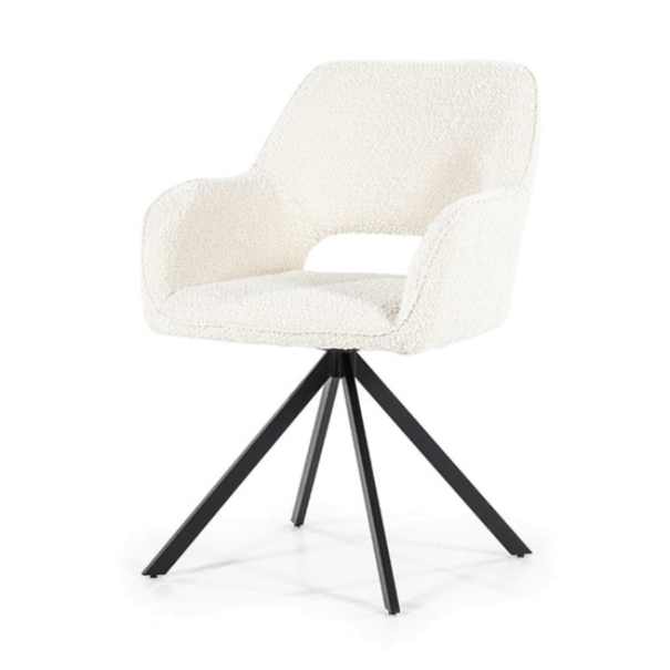 Eleonora Scandinavisch Modern eetkamerstoel Fabio beige spark