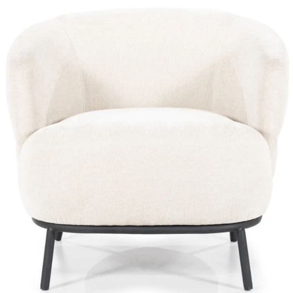 Eleonora Modern Scandinavisch fauteuil David Safari beige