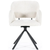 Eleonora Modern Scandinavisch eetkamerstoel Rosalin Moon beige