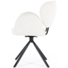 Eleonora Modern Scandinavisch eetkamerstoel Rosalin Moon beige