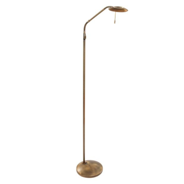 Steinhauer Klassiek retro vloerlamp Zenith 1-lichts brons