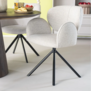 Modern Scandinavisch eetkamerstoel Rosalin Moon beige