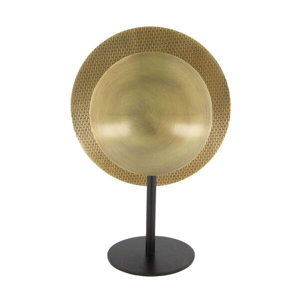 BelaLuz Hotel Chique - Moderne - Tafellamp - 1 Lichts - Antique Brass - Laton