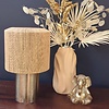 BelaLuz Japandi Scandinavisch tafellamp Yute 1-lichts Antique Brass