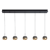 Highlight Modern design Nova hanglamp 5-lichts zwart goud