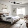 Freelight Moderne Plafondventilator Brezza zwart