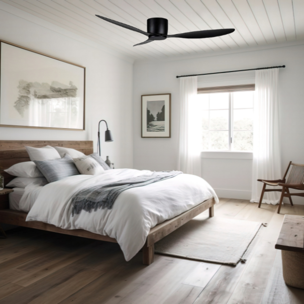 Freelight Moderne Plafondventilator Brezza zwart