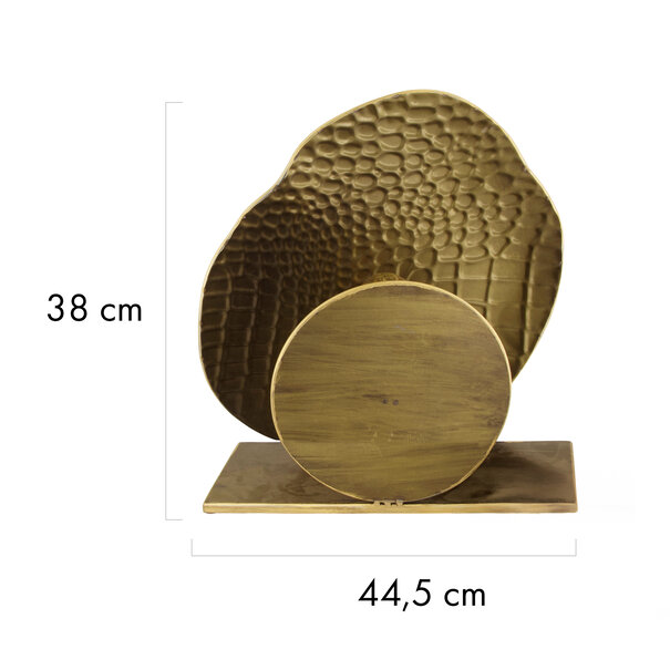 BelaLuz Hotel chique - design - tafellamp - 1-lichts - metaal - brons - Yilan