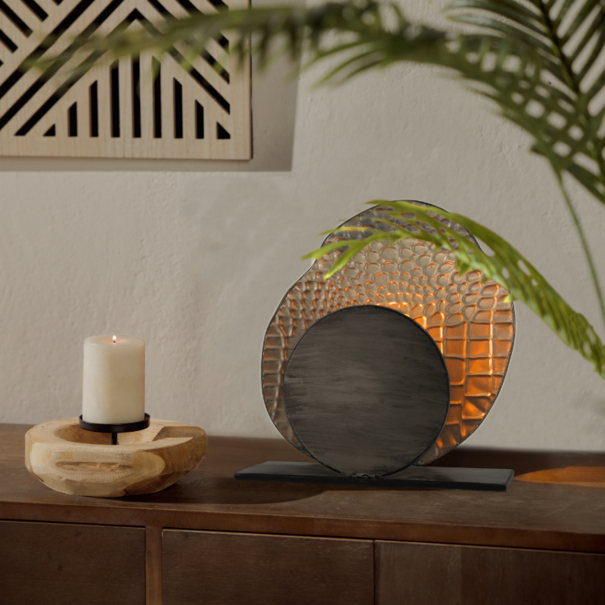 BelaLuz Modern - design - tafellamp - 1-lichts - metaal - antraciet - Yilan