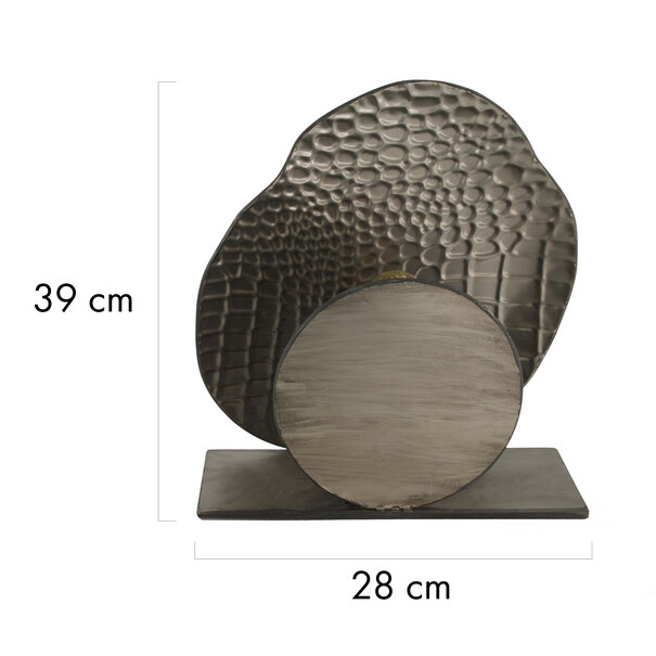 BelaLuz Modern - design - tafellamp - 1-lichts - metaal - antraciet - Yilan