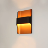 Artdelight Modern wandlamp Dallas 2-lichts zwart goud