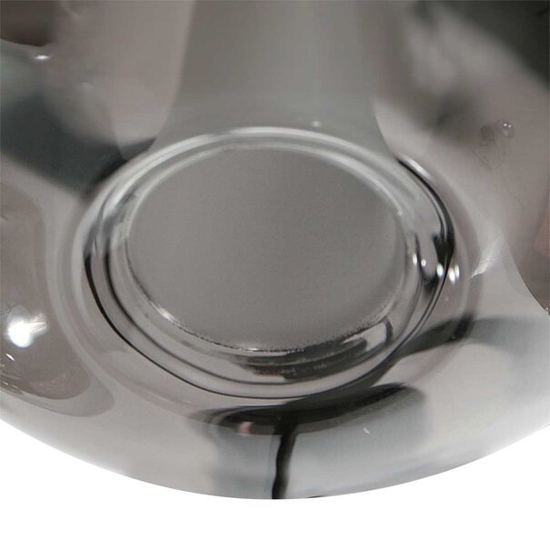 Steinhauer Design modern hanglamp Glimsy 1-lichts zwart met smoke glas