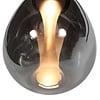 Steinhauer Design modern hanglamp Glimsy 5-lichts zwart met smoke glas