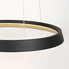 Steinhauer Modern Industrieel hanglamp Ringlux 60 cm zwart goud