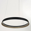 Steinhauer Modern Industrieel hanglamp Ringlux 60 cm zwart goud