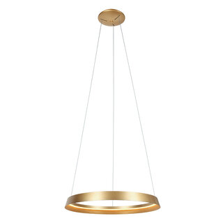 Hanglamp Ringlux 1-lichts goud 60 cm