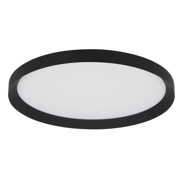 Steinhauer Modern Scandinavisch plafondlamp Flady Ø50 cm zwart
