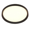 Steinhauer Modern Scandinavisch plafondlamp Flady Ø50 cm zwart