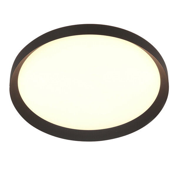 Steinhauer Modern Scandinavisch plafondlamp Flady Ø50 cm zwart