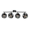 Steinhauer Modern industrieel opbouwspot Tenebris 4 lichts smoke