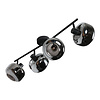 Steinhauer Modern industrieel opbouwspot Tenebris 4 lichts smoke