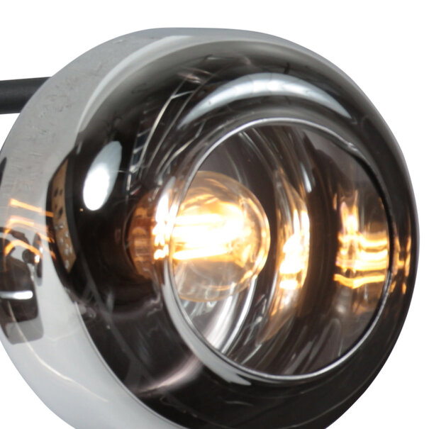 Steinhauer Modern Industrieel opbouwspot Tenebris 2-lichts smoke