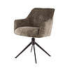 BelaLuz Moderne Hotel chique eetkamerstoel Flow Rich taupe
