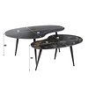 BelaLuz Modern Hotel Chique salontafel Polaris 2 set niervormig