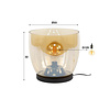 BelaLuz Moderne vloerlamp Dash Up XL 1-lichts amber