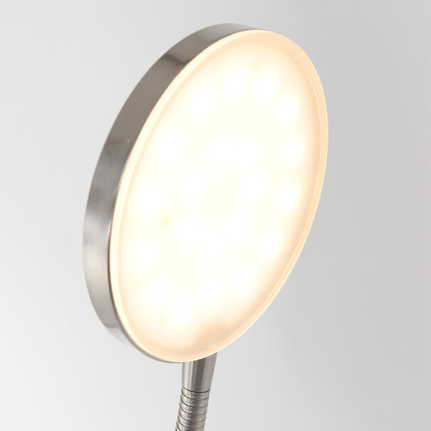 Steinhauer Modern Industriële vloerlamp Platu 1-lichts staal