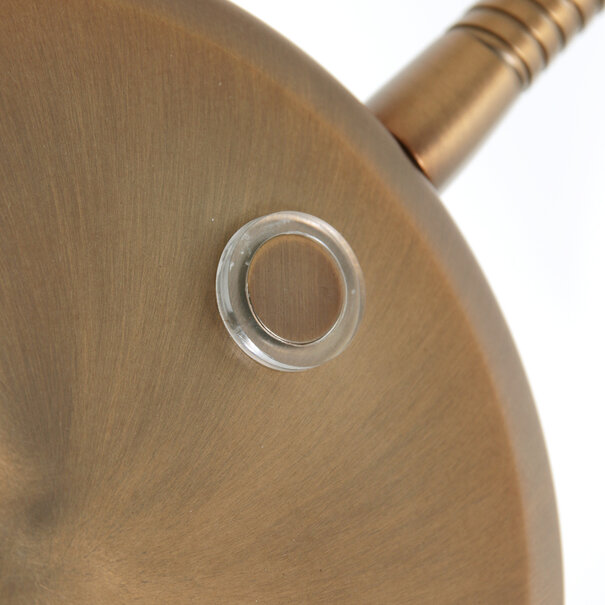 Steinhauer klassiek industrieel vloerlamp Platu 1-lichts brons
