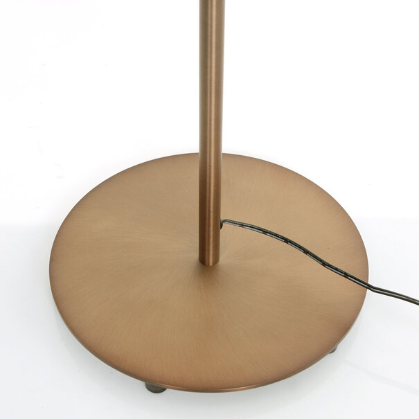 Steinhauer klassiek industrieel vloerlamp Platu 1-lichts brons
