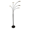 Steinhauer Design industrieel vloerlamp Synna 5-lichts zwart