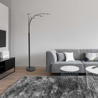 Vloerlamp Synna 5-lichts zwart