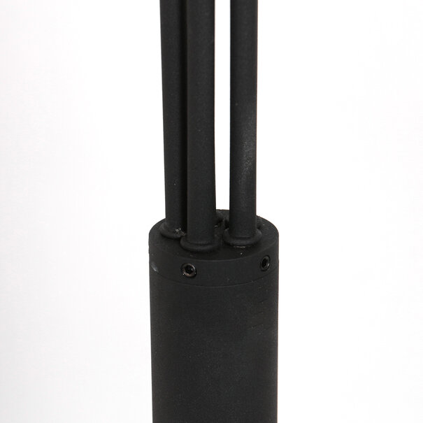 Steinhauer Design industrieel vloerlamp Synna 5-lichts zwart