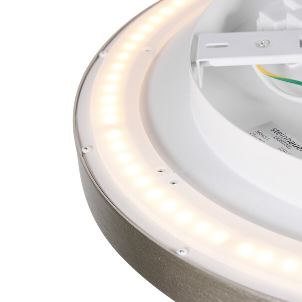 Steinhauer Modern Scandinavisch plafondlamp Flady Ø50 cm staal