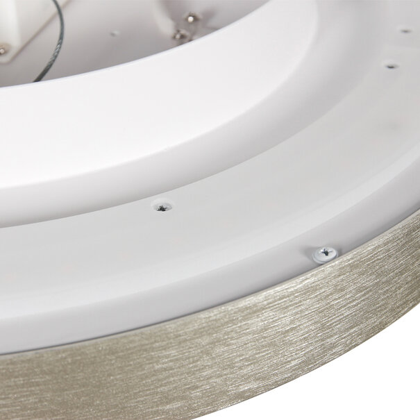 Steinhauer Modern Scandinavisch plafondlamp Flady Ø50 cm staal