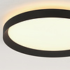 Steinhauer Modern Scandinavisch plafondlamp Flady Ø40 cm zwart