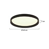 Steinhauer Modern Scandinavisch plafondlamp Flady Ø40 cm zwart