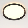 Steinhauer Modern Scandinavisch plafondlamp Flady Ø40 cm zwart