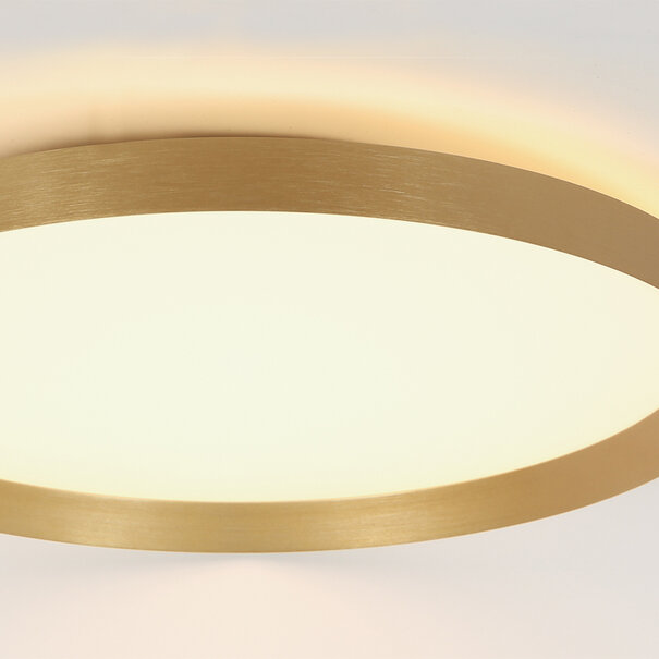 Steinhauer Modern Scandinavisch plafondlamp Flady Ø40 cm goud