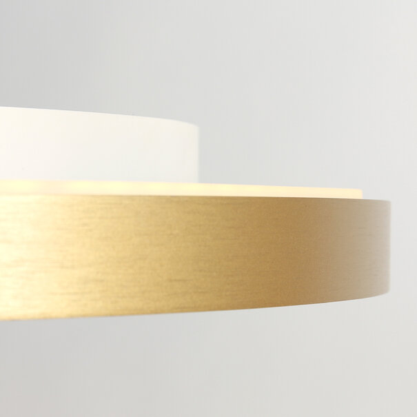 Steinhauer Modern Scandinavisch plafondlamp Flady Ø40 cm goud