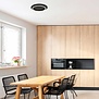 Modern design plafondlamp Ringlux 1-lichts Ø32 cm zwart